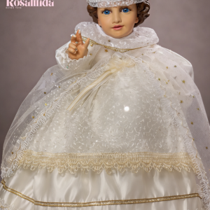 Vestido Fino Bordado Estrellas